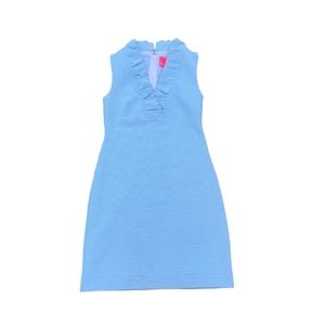 Lilly Pulitzer Women's Baby Blue Tisbury Shift Sleeveless Dress Size XS